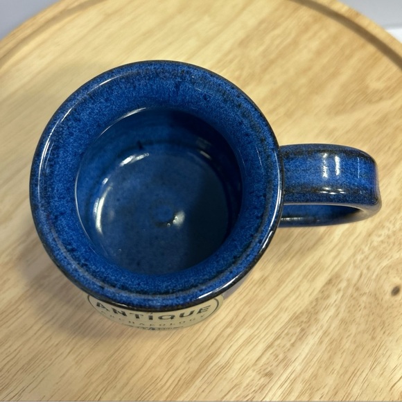 Beautiful Electric Blue Antique Archeology Handcrafted USA Stoneware Mug NEW - Picture 2 of 7